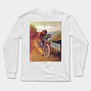 Monkey and Parrot on a Bike Long Sleeve T-Shirt